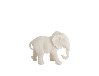 Light & Living - Ornament GAJAH - 26x11x18 cm - Wit