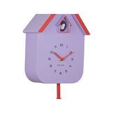 Karlsson - Wandklok Dupla Color Cuckoo - Soft purple & brilliant orange