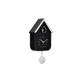 Karlsson - Wandklok Dupla Color Cuckoo - Zwart & Wit