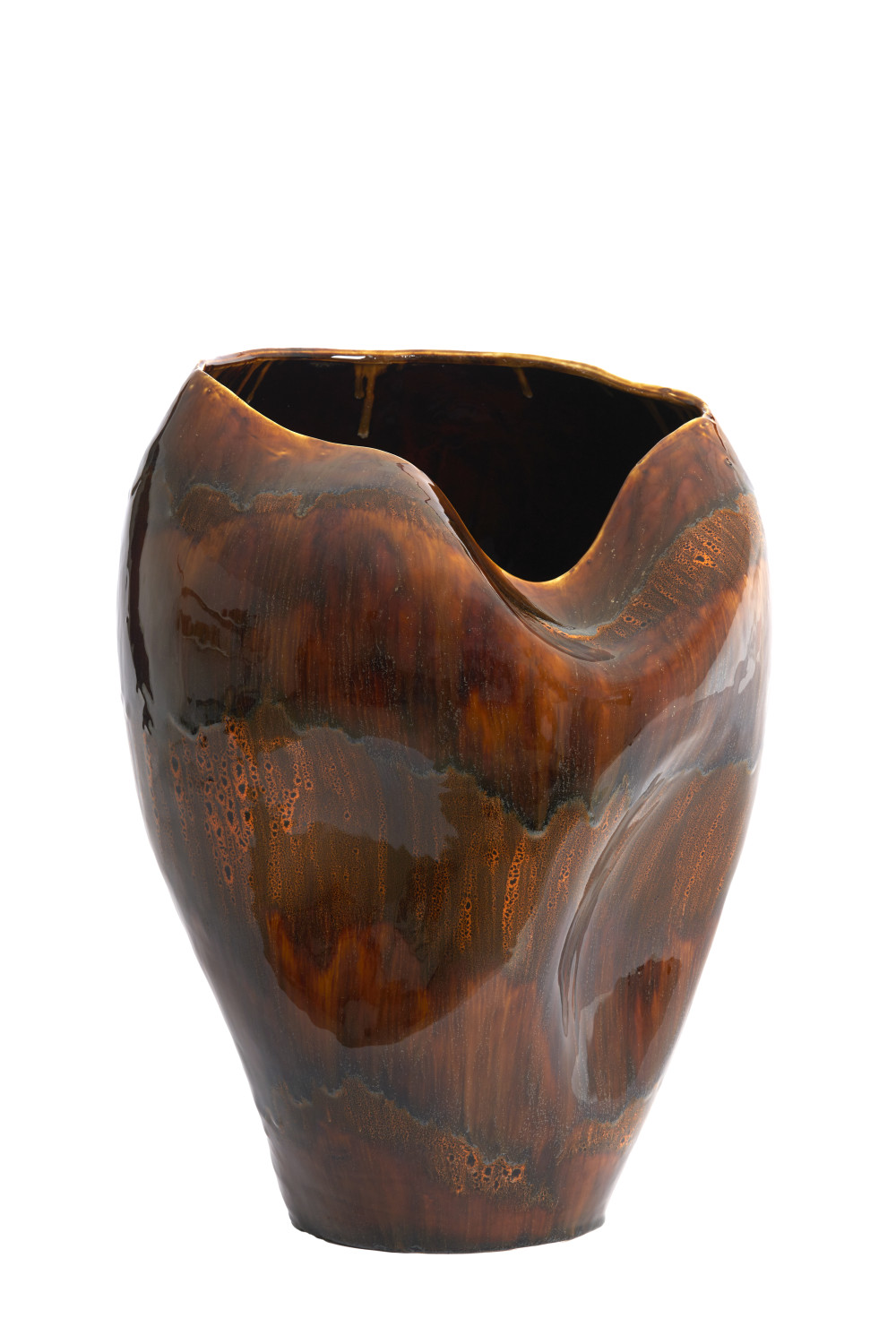 Light & Living - Vaas AZURA - 39x37x53 cm - Bruin