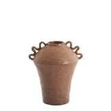 Light & Living - Vaas VOLCA - 24x20.5x28 cm - Bruin