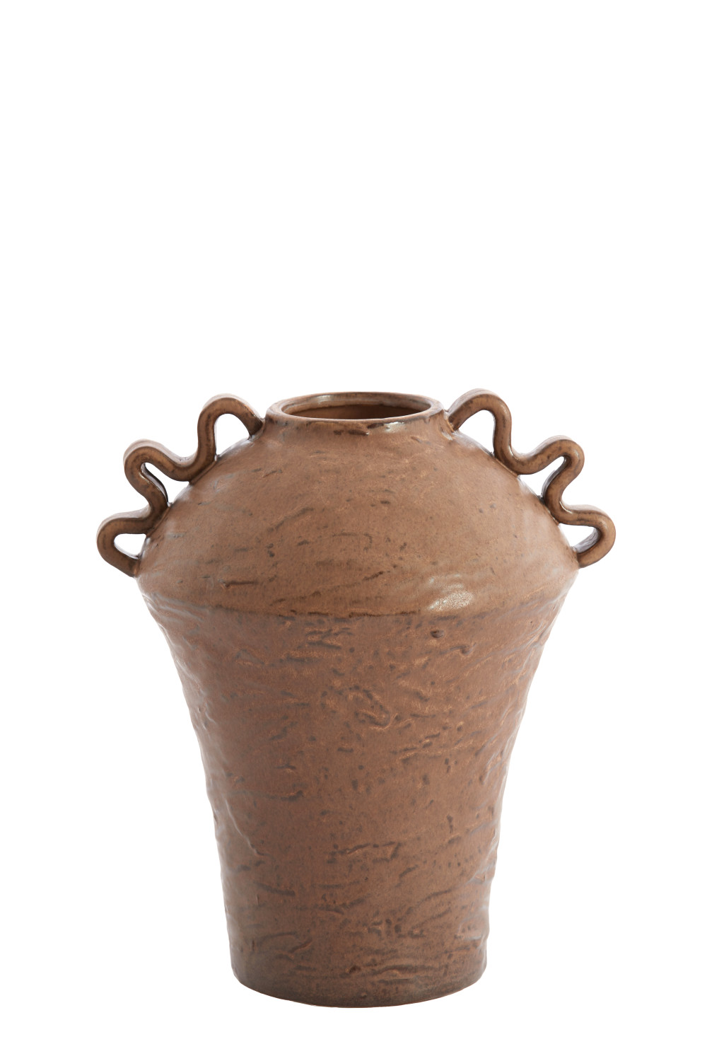 Light & Living - Vaas VOLCA - 24x20.5x28 cm - Bruin