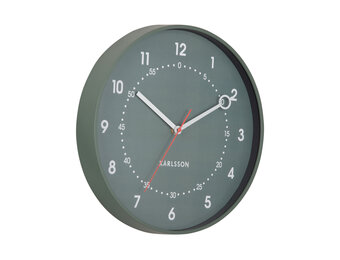 Karlsson - Wandklok Fresco - Jungle groen- Ø31,5cm