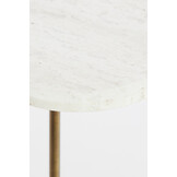 Light & Living - Bijzettafel GIA - Ø37.5x54 cm - Wit - Set van 2