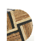 Light & Living - Poef YUTURI - Ø40x45 cm - Bruin