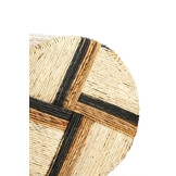 Light & Living - Poef YUTURI - Ø40x45 cm - Bruin