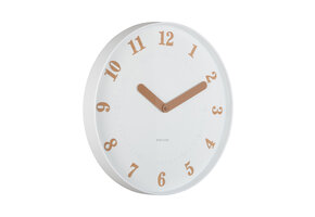 Karlsson - Wandklok Amena - Wit- Ø40cm