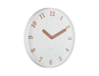 Karlsson - Wandklok Amena - Wit- Ø40cm