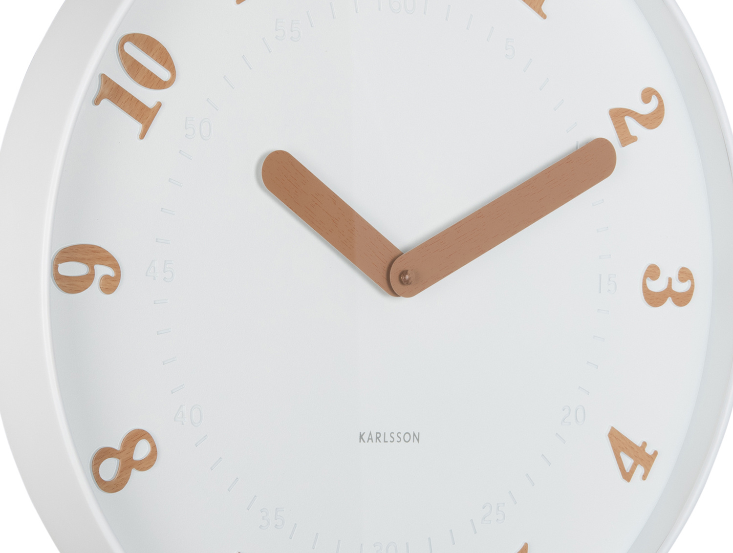 Karlsson - Wandklok Amena - Wit- Ø40cm