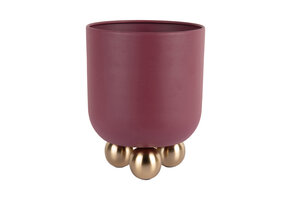 Present Time - Bloempot Estilo Small - Bordeauxrood