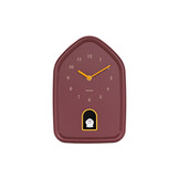 Karlsson - Wandklok Modern Doggy - Bordeauxrood- Ø29,1cm