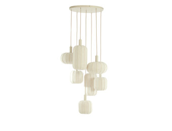 Light & Living - Hanglamp TUFIA - Ø53x34 cm - Wit