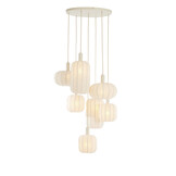 Light & Living - Hanglamp TUFIA - Ø53x34 cm - Wit