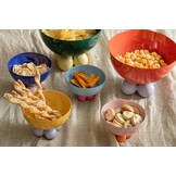 Present Time - Schaal Double Funky Large - bright red w. soft purple