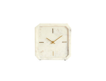 Light & Living - Klok PABLIA - 20.5x6x20.5 cm - Wit