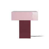 Leitmotiv - Tafellamp Grato Recto - Dark mauve & soft lavender