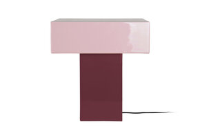 Leitmotiv - Tafellamp Grato Recto - Dark mauve & soft lavender