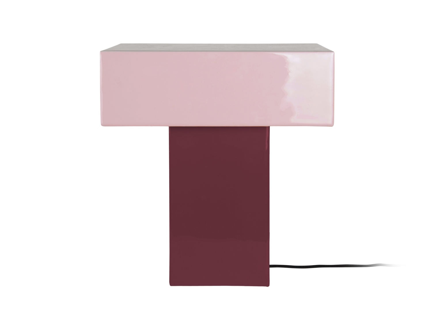 Leitmotiv - Tafellamp Grato Recto - Dark mauve & soft lavender