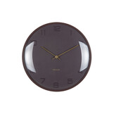 Karlsson - Wandklok Fuerte Dome - Earth brown- Ø30,5cm