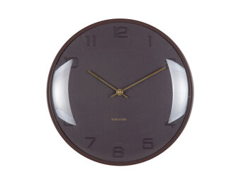 Karlsson - Wandklok Fuerte Dome - Earth brown- Ø30,5cm