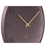 Karlsson - Wandklok Fuerte Dome - Earth brown- Ø30,5cm