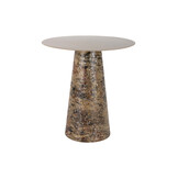 Leitmotiv - Bijzettafel Mosaic Marble High - Bruin