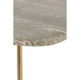 Light & Living - Bijzettafel GIA - Ø37.5x59.5 cm - Bruin - Set van 2