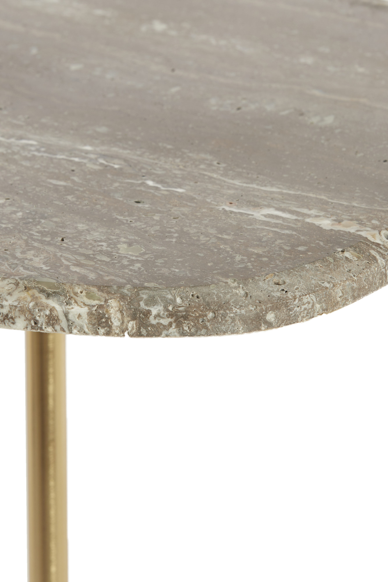 Light & Living - Bijzettafel GIA - Ø37.5x59.5 cm - Bruin - Set van 2