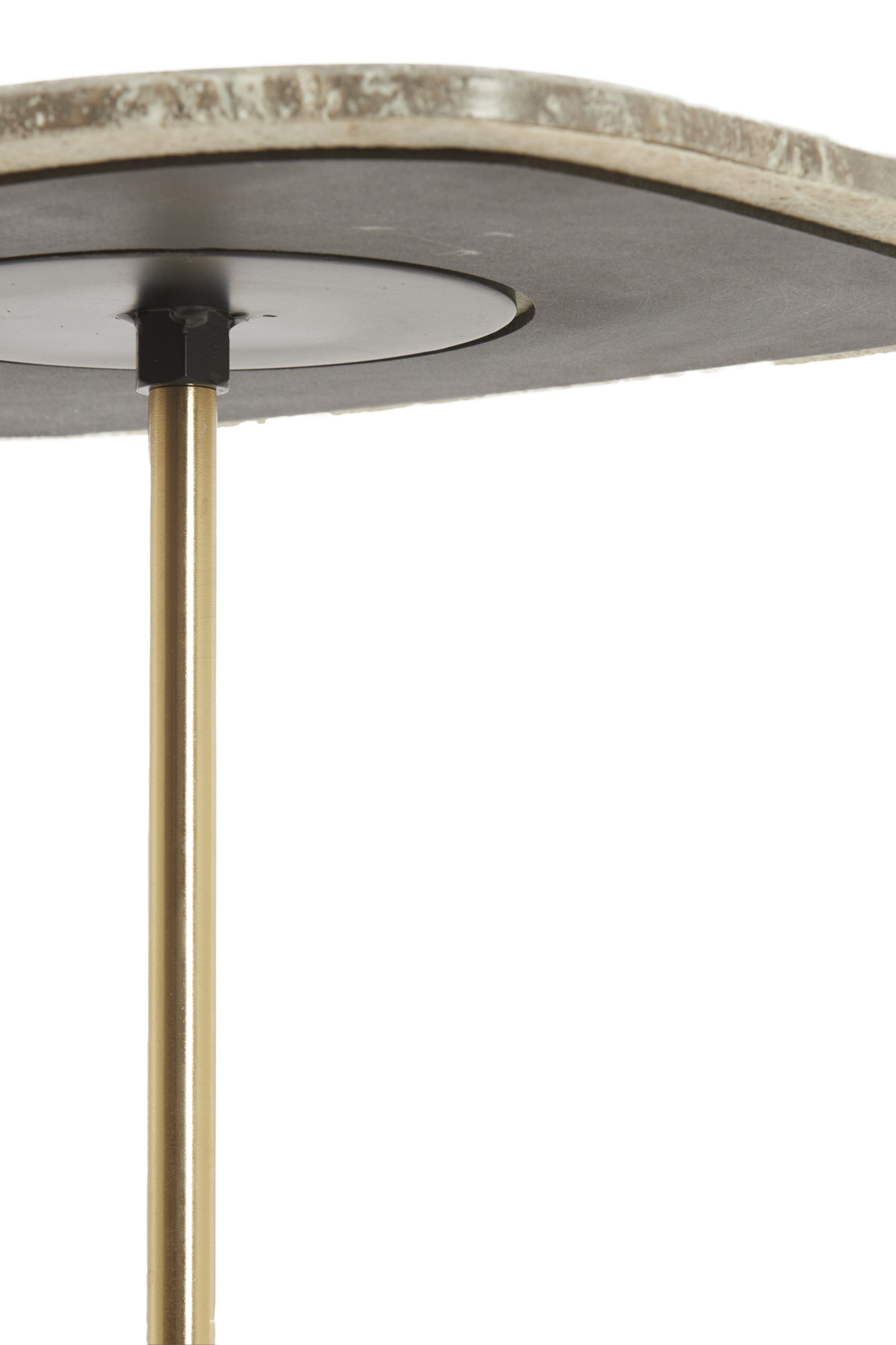 Light & Living - Bijzettafel GIA - Ø37.5x59.5 cm - Bruin - Set van 2