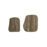 Light & Living - Bijzettafel GIA - Ø37.5x59.5 cm - Bruin - Set van 2