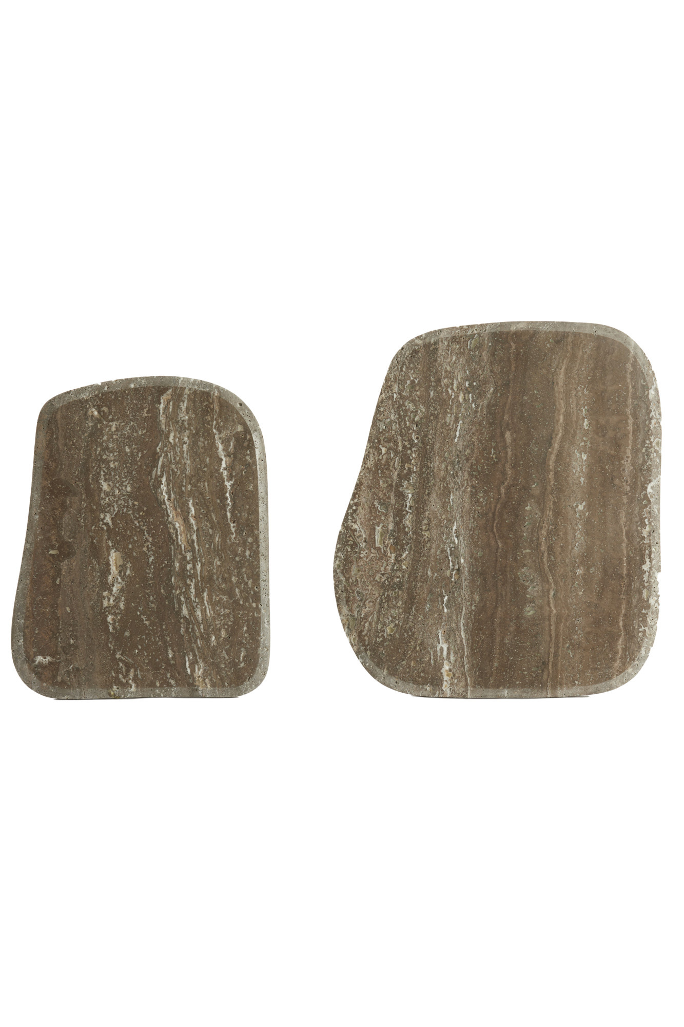 Light & Living - Bijzettafel GIA - Ø37.5x59.5 cm - Bruin - Set van 2