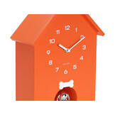Karlsson - Wandklok Dog House - Helderoranje