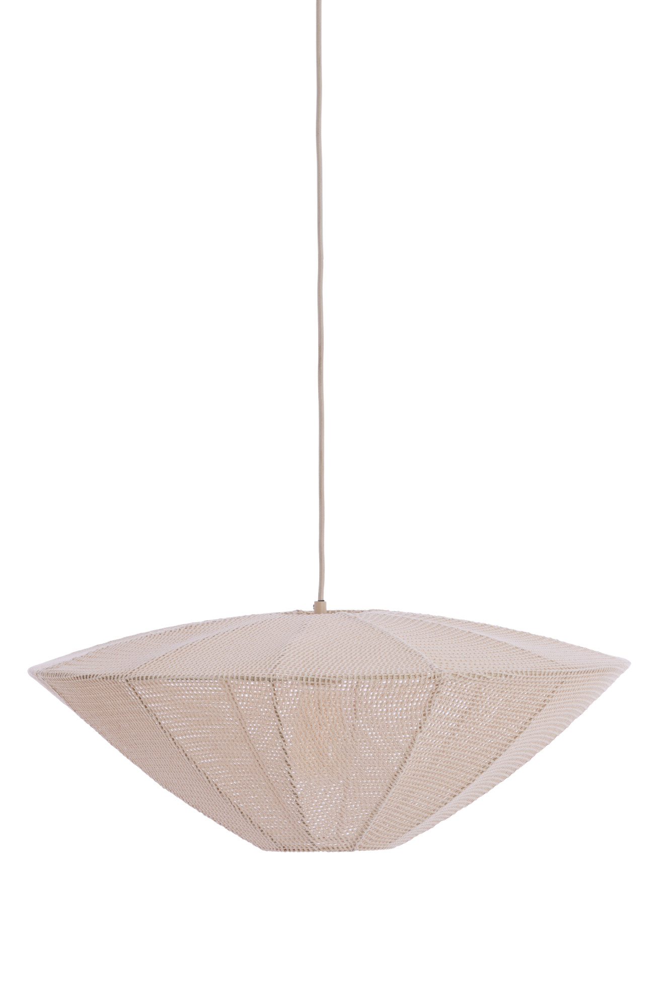 Light & Living - Hanglamp SATILLA - Ø60x25 cm - Wit