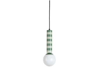 Leitmotiv - Hanglamp Rayado - Jungle green & grayed jade