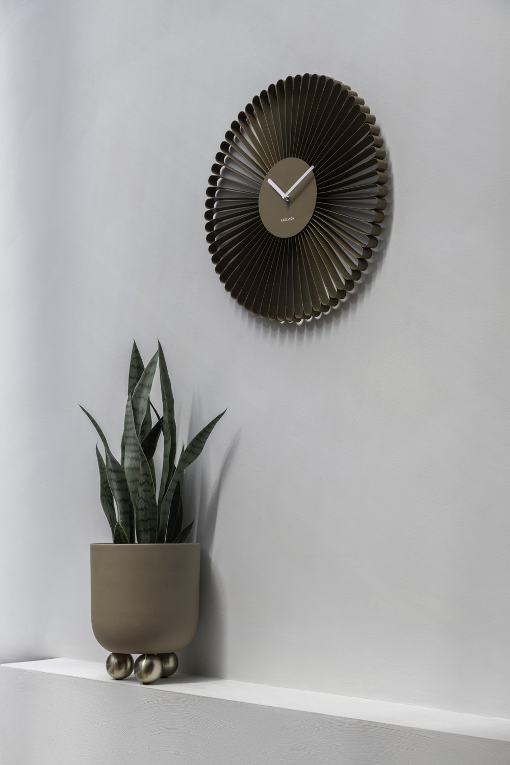 Karlsson - Wandklok Cascara - Mocha brown- Ø50cm