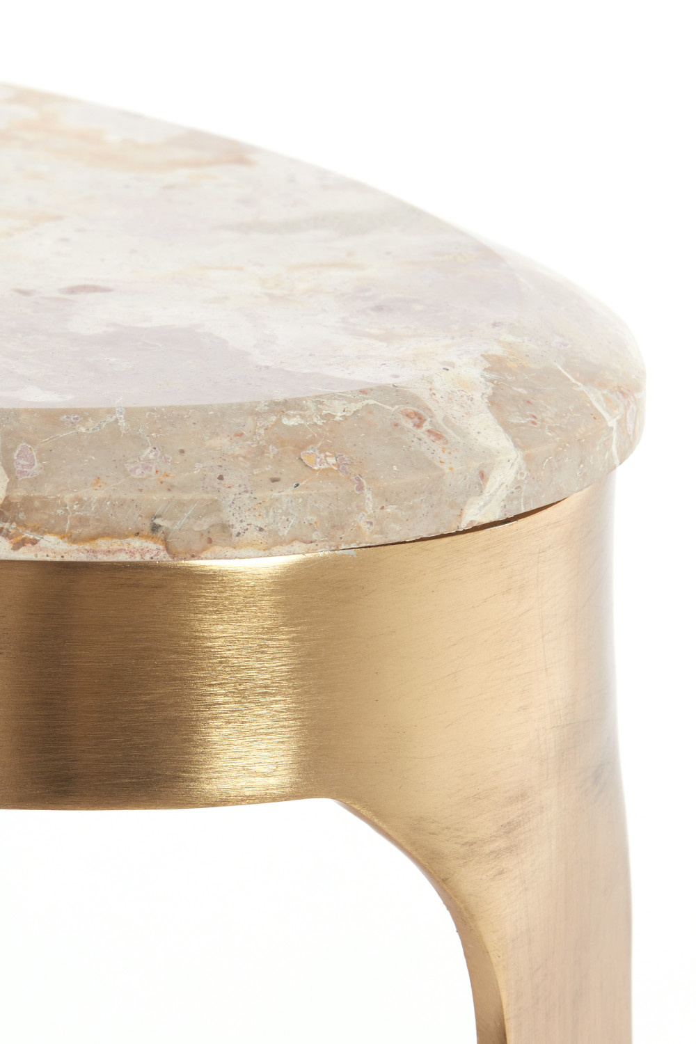 Light & Living - Bijzettafel GIULIO - 51x38x48 cm - Bruin