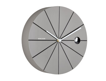 Karlsson - Wandklok Destacado Cuckoo - Dark grey w. black- Ø28cm