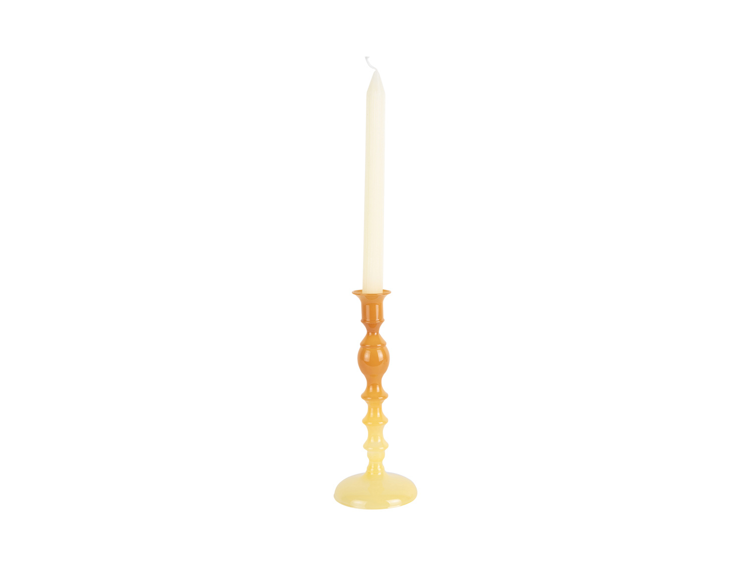 Present Time - Kandelaar Grato Mecer Medium - Ochre yellow & soft yellow
