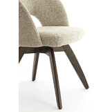 Light & Living - Eetkamerstoel FLEN - 60x59x78 cm - Bruin - Set van 2