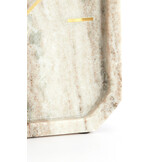 Light & Living - Klok PABLIA - 20.5x6x20.5 cm - Bruin