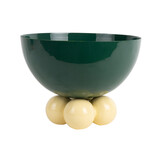 Present Time - Schaal Double Funky Large - Retro green & soft yellow