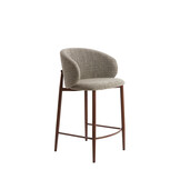 Light & Living - Barkruk ALUKO - 57x55x94 cm - Donkerbruin - Set van 2