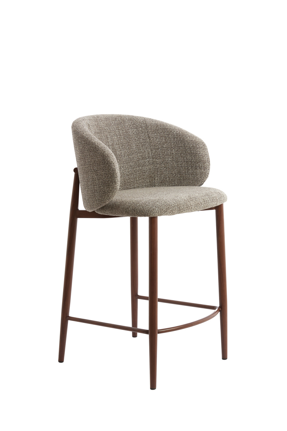 Light & Living - Barkruk ALUKO - 57x55x94 cm - Donkerbruin - Set van 2