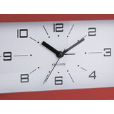 Karlsson - Wekker Lujo Rectangle - Ochre red & jungle green