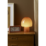 Karlsson - Wekker Lujo Rectangle - Ochre red & jungle green