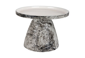 Leitmotiv - Bijzettafel Mosaic Marble - Wit