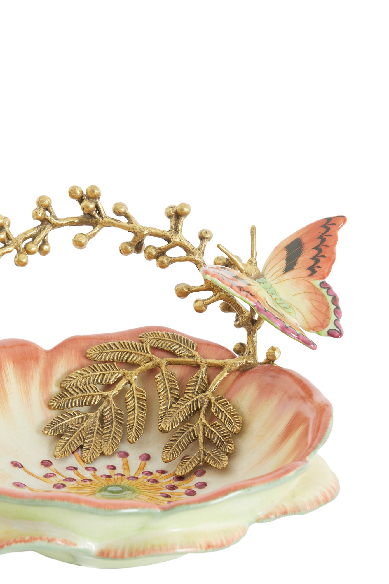 Light & Living - Schaal BUTTERFLY - 26.5x20x14 cm - Oranje