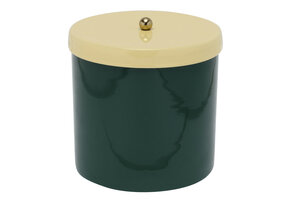 Present Time - Storage Jar Double Funky Retro - Retro green & soft yellow