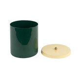 Present Time - Storage Jar Double Funky Retro - Retro green & soft yellow