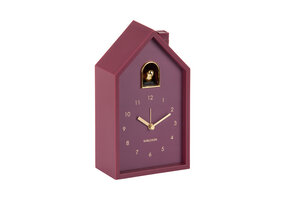 Karlsson - Wekker Modern Cuckoo Oro - Dark mauve